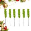 10pcs Artificial Fluffy Green Curling Rod Decoration Creative Fake Christmas Tree Topper DIY Material Simulation Green Plants