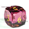 Rose Red Crystal Gemstone DND Dice Set: 7-Piece Multi-Faceted Dragon & Dungeon Game