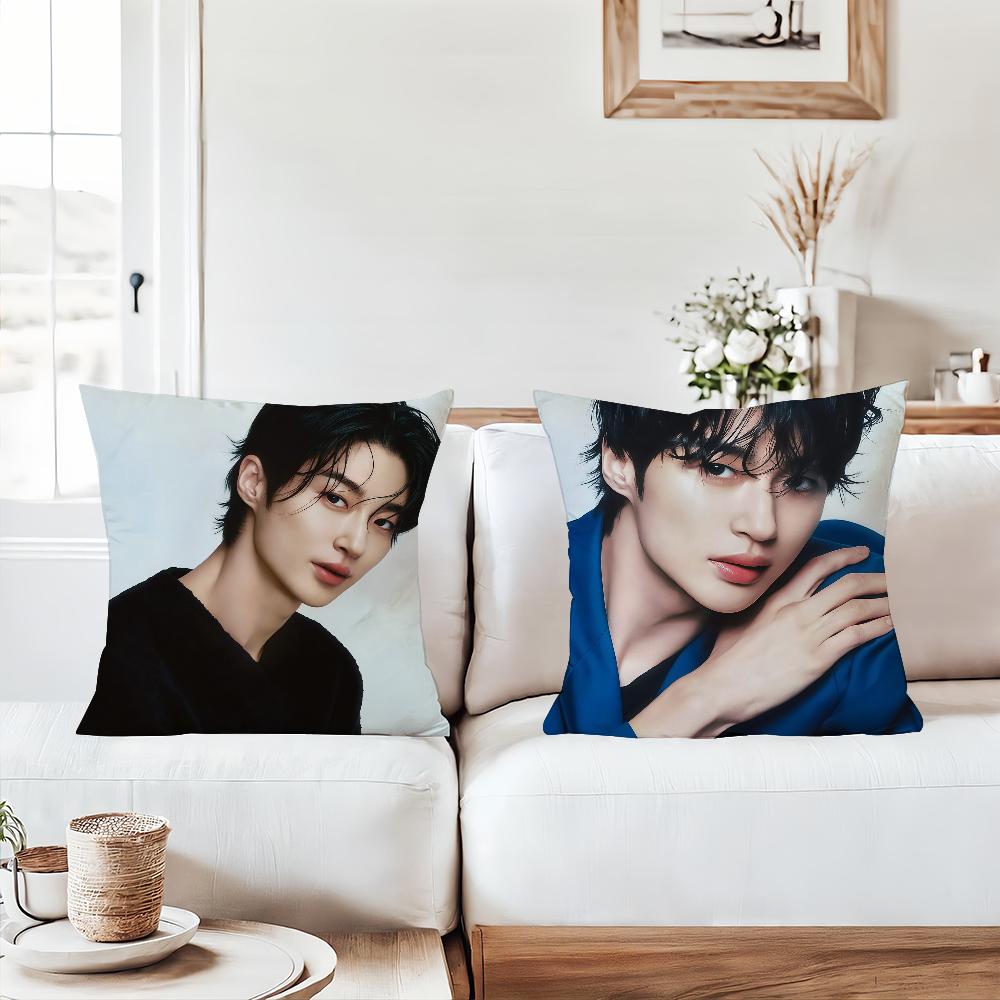Koreanisches Modell B-Byeon W-Wooseok Kissenbezug Büro Kissen Geeignet für Sofa Auto Schlafzimmer Dekorative Kissenhülle