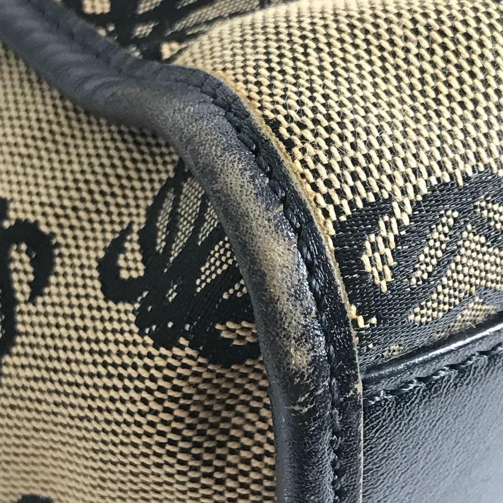 LOEWE Anagram logo Hand Bag Bag Tote Bag Business bag Leather/Canvas Black