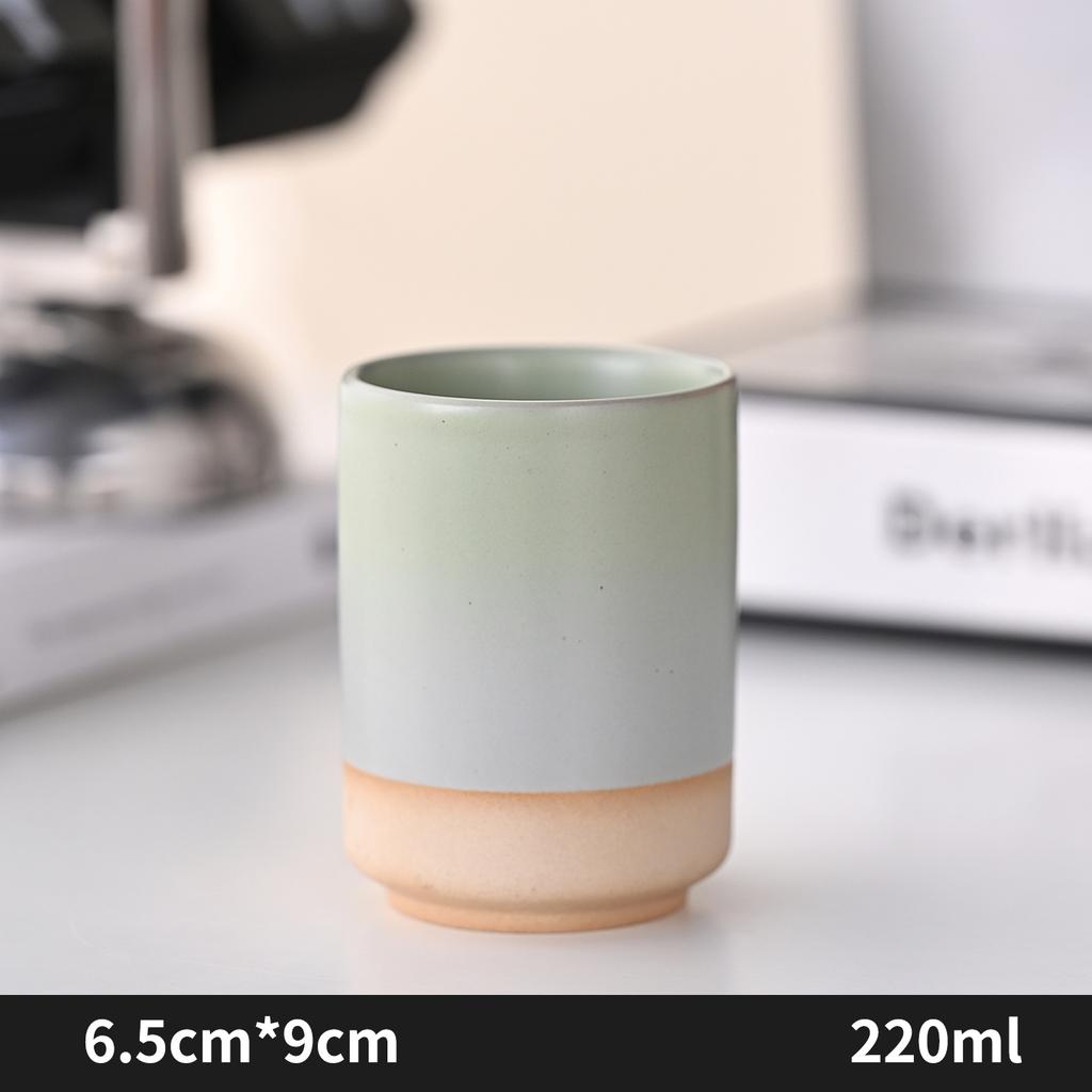 Restoran Fırın Kahve Kupası Japon Seramik Kupalar Kahve Kupaları Büyük Su Kupası Japon Basit Degrade Kupa Bardak Mutfak