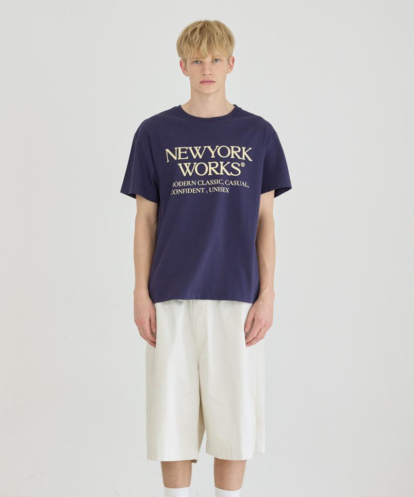 Nyuyogwogseu Unisex Oversized T-Shirt_ Navy