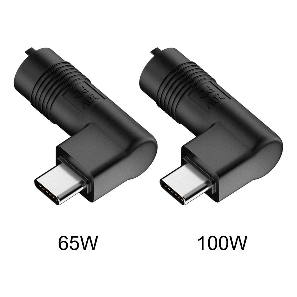 2.0mm 3Pin Male To Type C Male Conversion Adapter Black Converter Support 5V 9V 20V Charging for USB C Phones Laptops