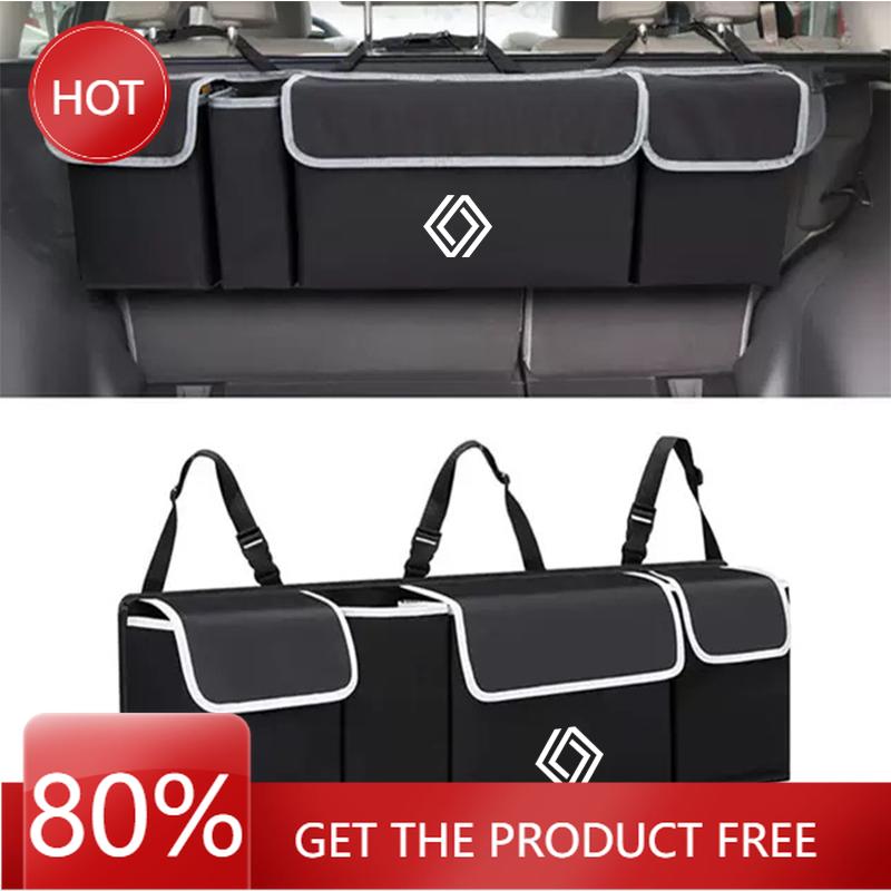 2026 Hot For Renault Hub Caps Car Trunk Organizer Backseat Storage Bag High Capacity Multi-use Automobile Interior For Renault M