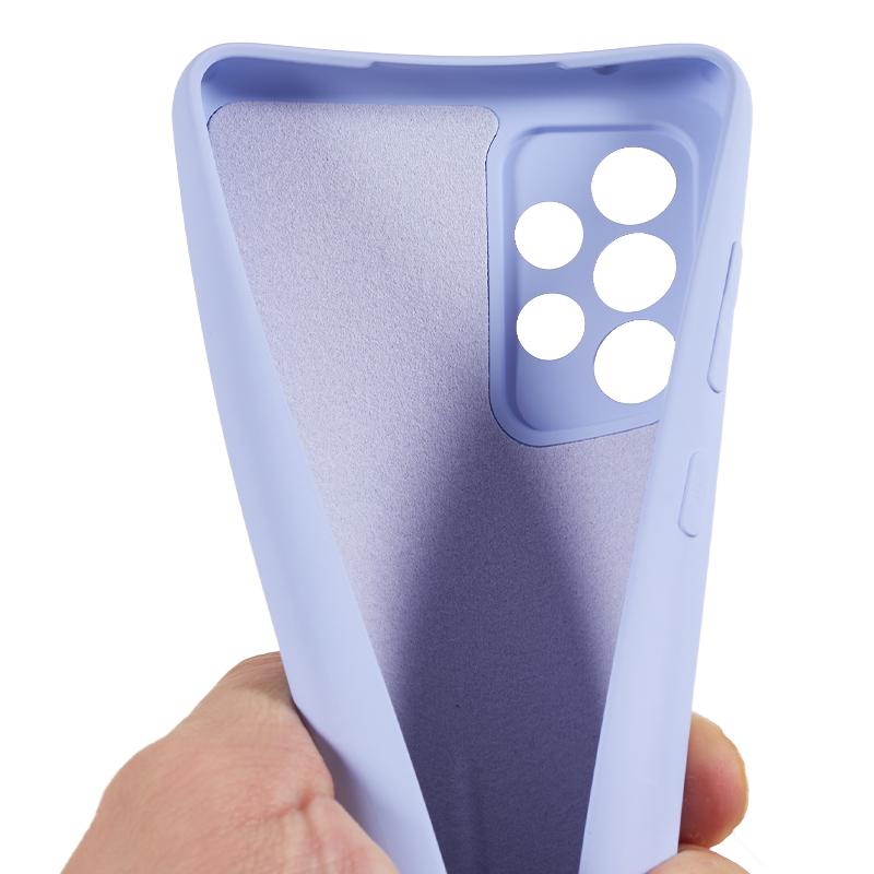 For Samsung Galaxy A52 4G/5G/A52s 5G Rubberized Phone Case Fiber Lining TPU Back Cover