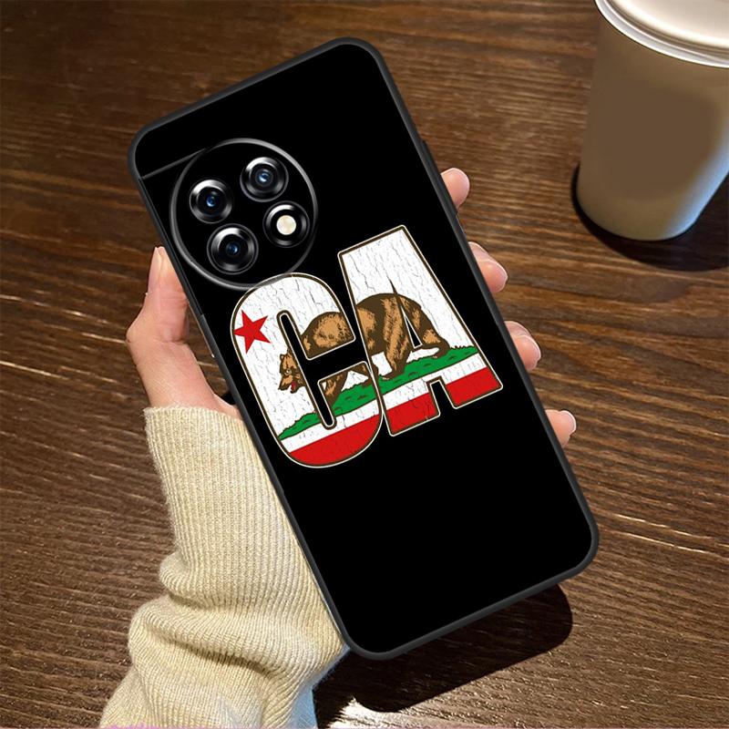 

California Flag Case For OnePlus 15R 13R 12R 10R 8T 10T 13T 15 13 12 11 9 10 Pro Nord CE 5 4 3 2 Lite N20 N30 OnePlus Nord 4