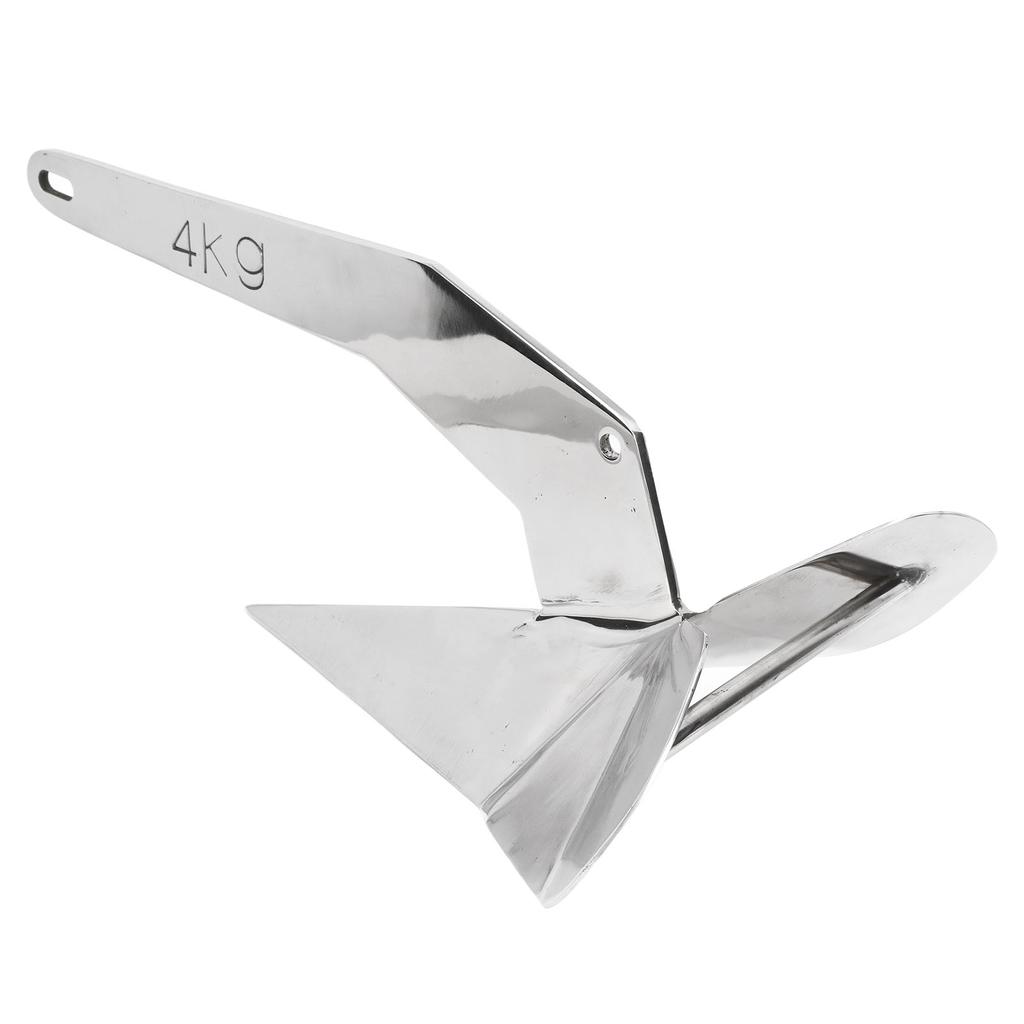 Delta Style Boat Anchor 4KG Triangle Wing Type Plow Anchor for Boat Mooring On The Beach