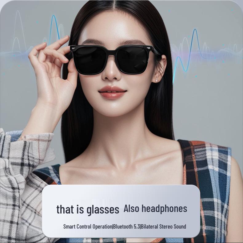 GS01 Smart Bluetooth Glasses: Music, Calls, Navigation, UV Protection, Polarized, Comfortable