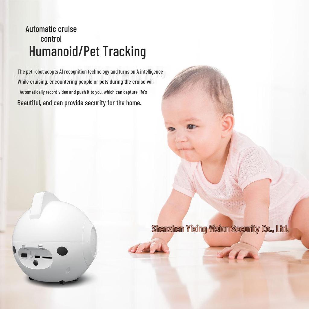 Robot inteligent mobil pentru îngrijirea animalelor de companie cu cameră HD și WiFi