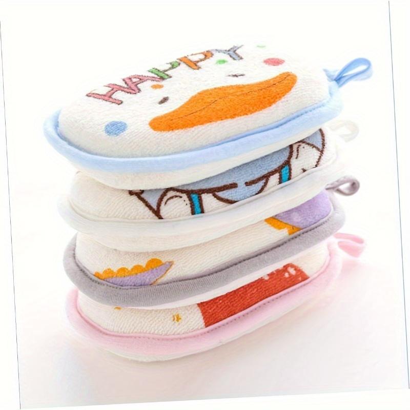 Bath Sponge & Face Towel - Soft Material, Cute Cartoon Animal Patterns, Essential for Gentle Skincare, Bathing Tool