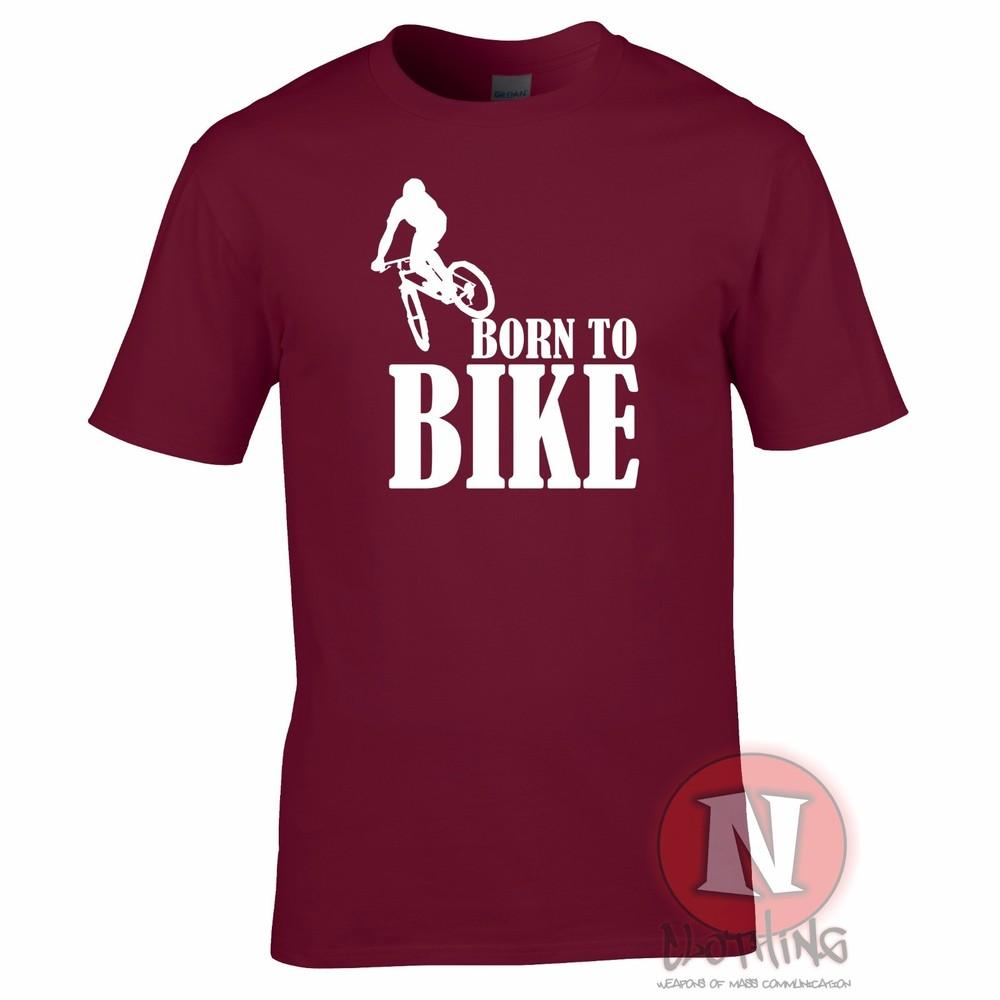 Born To Bike TShirt Cycling Mountain Bicycle Trekking Off Road Extreme Tee 2XL