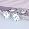 Orecchini con diamanti sciolti, sezione lunga, orecchini con zirconi di alta qualità, orecchini da donna