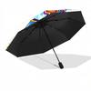 1pc Chip 'n' Dale's Pattern Beautiful Looking Automatic Folding Umbrella, 3 Folding, 8 Iron Frame Design, Durable and Suitable for Travel an