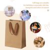 10/20pcs Kraft Paper Gift Bags, Christmas, Halloween, Back To School, Parties, Birthday Gifts, Anniversaries, Weddings, Lovers
