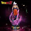 25cm Dragon Ball Son Goku Anime Figure Ultra Instinct Super Saiyan Statuette Collectible Model Toy Ornament Fans PVC for Round Sensory Compression