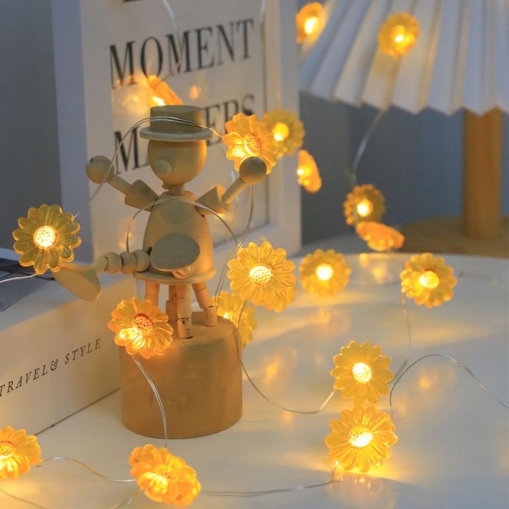 Sunflower LED String Lights: Copper Wire with Bee, Flamingo, and Butterfly Shapes for Festive Decoration