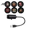 Decorative Light for Gatherings Christmas Halloween Projector, 3/6/10 Festive Scenes, 5D Holographic Night Compact USB Mood Flexible Gooseneck