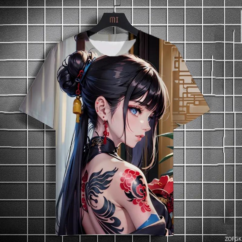 Camouflage 3D Printed T-Shirts Summer Men Women Casual Fashion Streetwear Oversized Short Sleeve