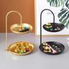 Nordic Iron Art Double-Layer Fruit & Candy Tray