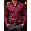 Men's plaid long-sleeved shirt, fashionable and casual, splicing design, breathable and comfortable fabric