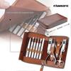 Set Manicure Professionale 11 in 1 Kit Unghie in Acciaio Inossidabile