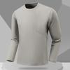 Spring and Autumn New Long Sleeve T-Shirt Men's Crew Neck Pullover Splicing Long Sleeve Casual Bottom Shirt