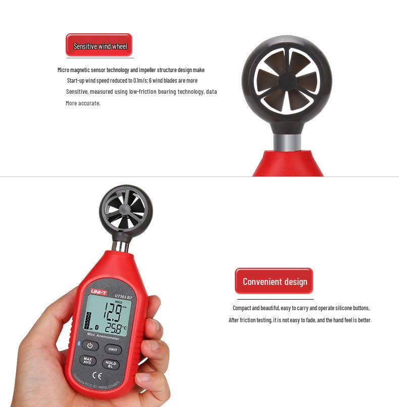 Uni-T UT363BT High Precision Digital Wind Speed Meter