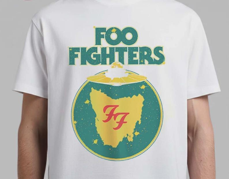 Foo Fighters Australia Tasmania 2026 Venue Merch 24 Jan 2026 Ufo T-Shirt XL