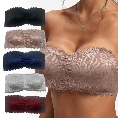 Women's Lace Sexy Strapless Bra Top