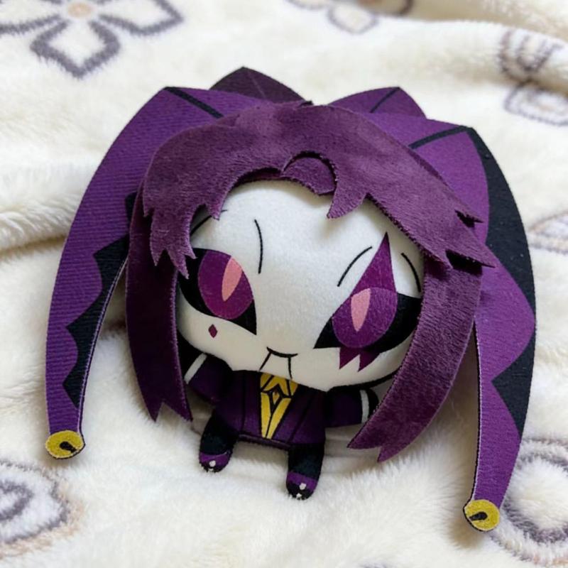 The Freak Circus Anime Pierrot 12cm Plush Toys Doll Stuffed Toy Keychain Pendant Lentil Body Cute Fan Gift Decorative Accessory
