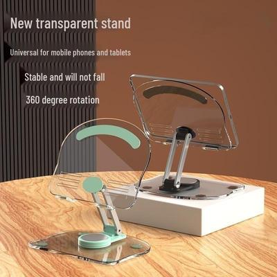 Acryl Verstellbarer 360° Drehbarer Tablet-Ständer
