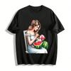 Mother And Baby Watermelon Print Short Sleeve Top Pure Cotton T-shirt