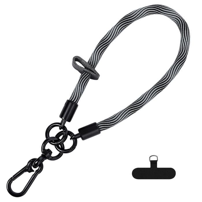 Dragonne pour Téléphone Portable - BOOLING - Gris - Léger - Nylon - Universelle