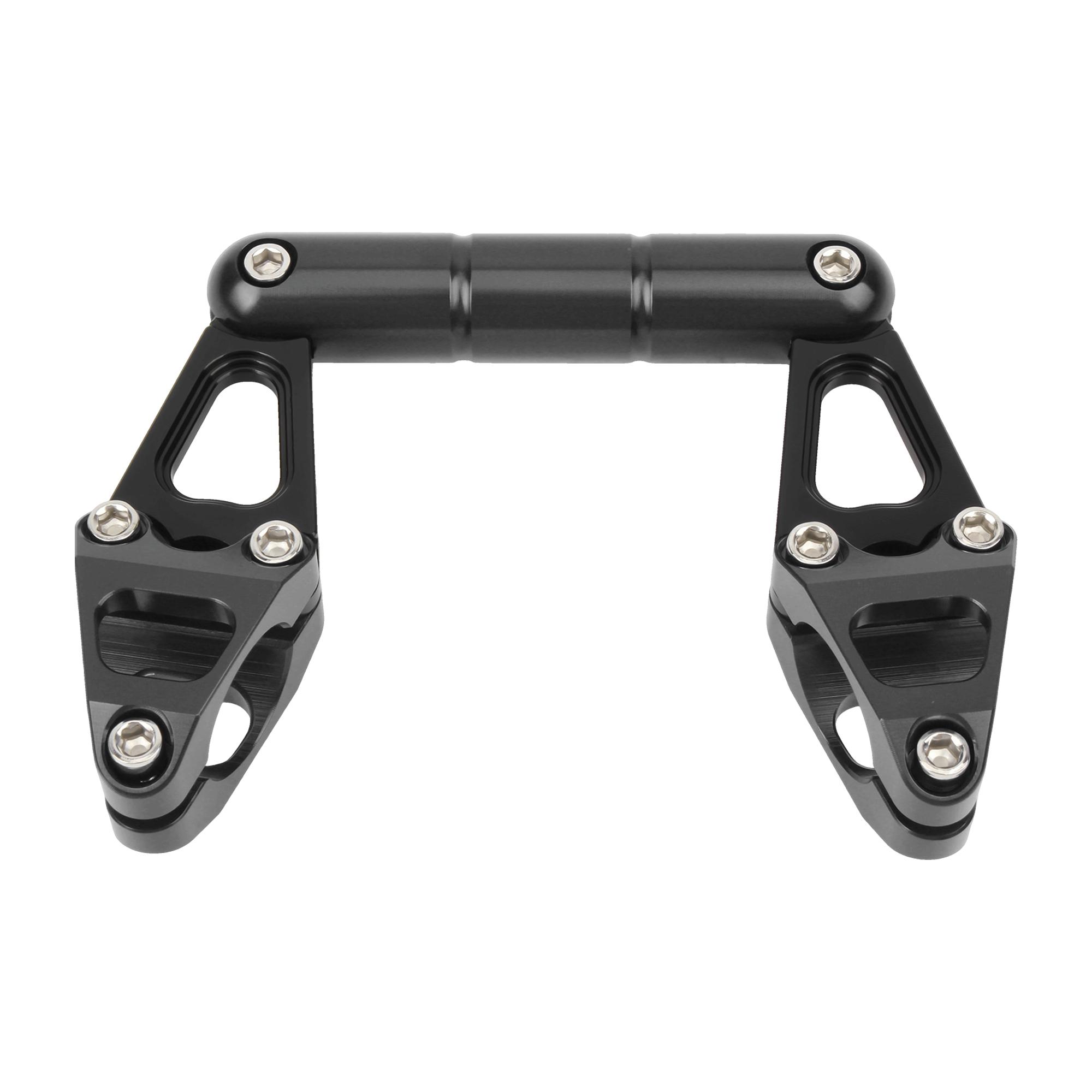 22mm Universal Motorcycle Handlebar Crossbar Balance Bar Bracket Extension Accessories For Haojue UHR150 UHR125 UHR 150 UHR 125 чёрный