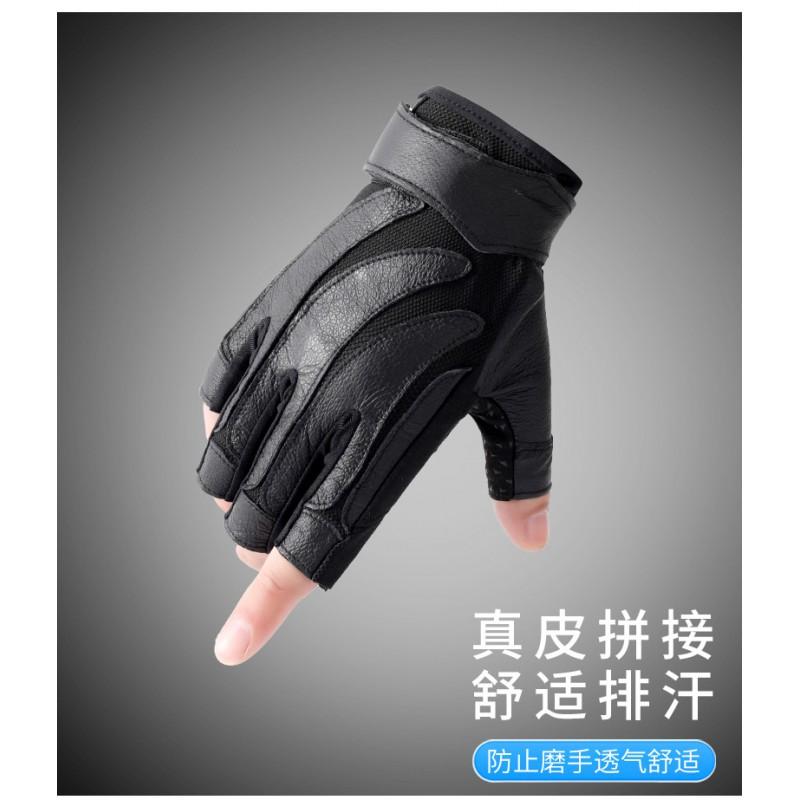 Mens Half-Finger Outdoor Sports Gloves Cycling Hiking Climbing Driving Breathable Anti-Slip Training Gear