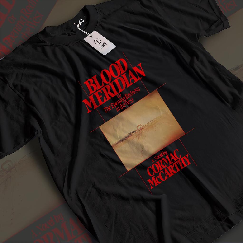 Maglietta Blood Meridian | Maglietta Libro Cormac McCarthy | Maglietta Grafica Romanzo Western | Top Il Giudice Holden