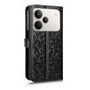 For Realme P4 5G Wallet Case Dot Pattern Imprint PU Leather Phone Cover with Wrist Strap