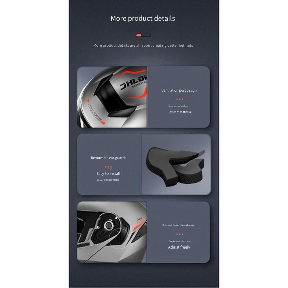 Built In Bluetooth Modular Flip Up Motorcycle Helmet Waterproof Long Battery All Season Safety Helmet for Delivery Riders Commuter Use