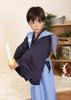 Clearstone Kids Job Cosplay Halloween Bugyo Costume for Blue Boys, 120cm,