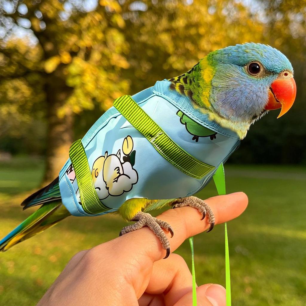 Bird Travel Carrier Portable Escape Resistant Parrot Sling Tote Travel Bird Carrier for Cockatiel Conure Hiking Outdoor Walks
