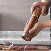 ABBP-Manual Acacia Wood Salt And Pepper Grinder Set(2PCS), Refillable Pepper And Salt Mill, Spices Grinder Tool