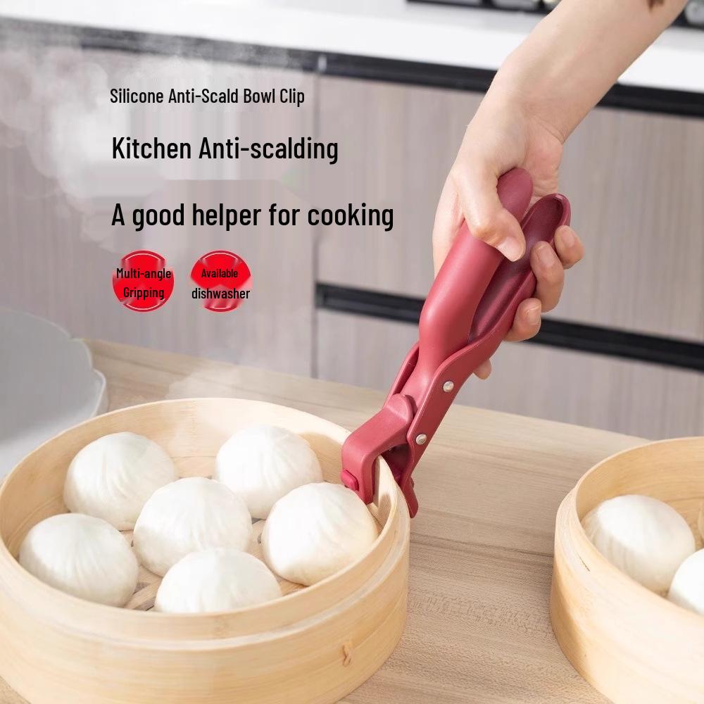 

2-Piece Household Anti-Scald Kitchen Clips for Pots, Bowls, and Plates.