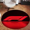 Formula 1 (6) Round Office Rug Decorative Floor Rug for Office Bedroom Living Room and Home Space