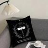 Cartoon WWingS DDragonS Cushion Cover Pillowcase Comfort Sofa Bed Silky Elegant Invisible Zipper Decorative Cushion Cover