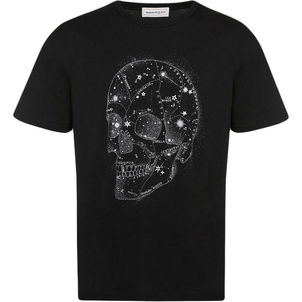 Alexander Mcqueen Skull Printed Crewneck T-Shirt 735267-QUZ44-0901