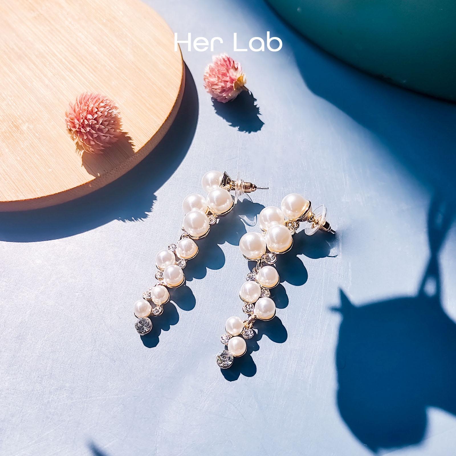 

Ее лаборатория | Длинные жемчужные серьги Золотые длинные жемчужные серьги с кисточками Игла из стерлингового серебра 925 пробы с имитацией жемчуга в форме ракушки Серьги с подвесками из белого жемчуга