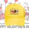 Cats Hearts Balloons Happy Holiday Love Baseball Cap Anime Graphic Hats Adult Unisex Women Sports Outdoor