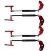 ATV Black+Red Billet Aluminum Anodized Door Opener Kit For 17-20 Can-Am Maverick