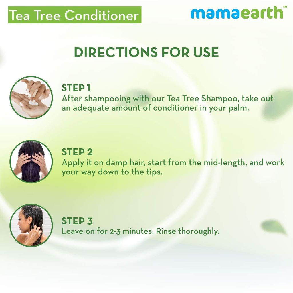 Mamaearth Anti Dandruff Conditioner 250 Ml Pack of 1 For Healthy, Shiny, Itch-Free Hair with Tea Tree & Ginger Oil