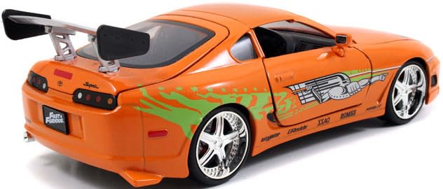 Kyosho Jada Toys Fast Furious Series Toyota Supra Orange Finished Model JADA97168 & 1/24 F&F (Brian)